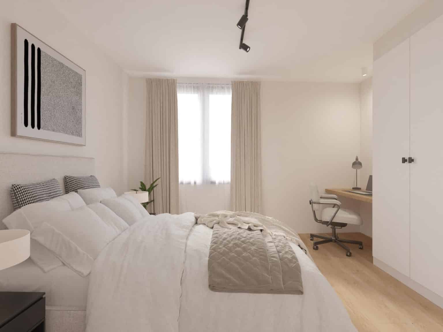 dormitorio en Calle del Real Betis